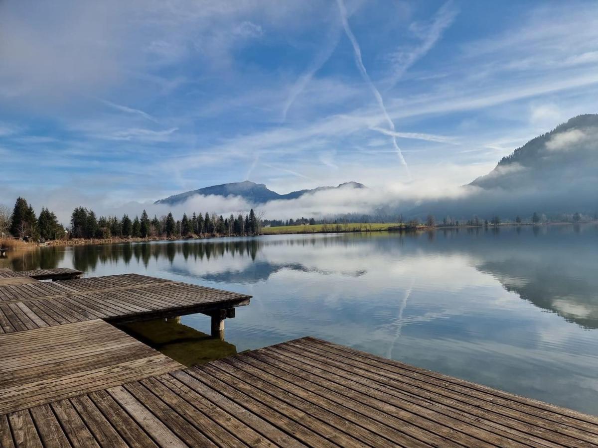 Apartment Liebelei Am See - Traumblick Aufs Kaisergebirge - Nur Ein Katzensprung Zum See Walchsee Exterior photo